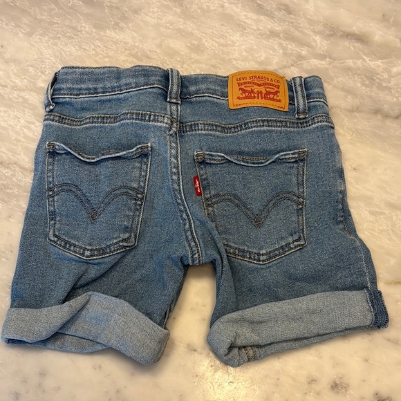 Levi's Kids Blue Denim Shorts - Picture 2 of 2